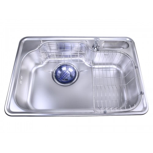 DJIS 750P Korean Stainless Steel Kitchen Sink – Anti-Rust and Anti-Blockage