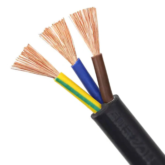 Flexible Copper Cable - 2 Cores, 3 Cores, 4 Cores -  CU/PVC/PVC 300/500V - 1 mm to 16 mm - 1 Meter