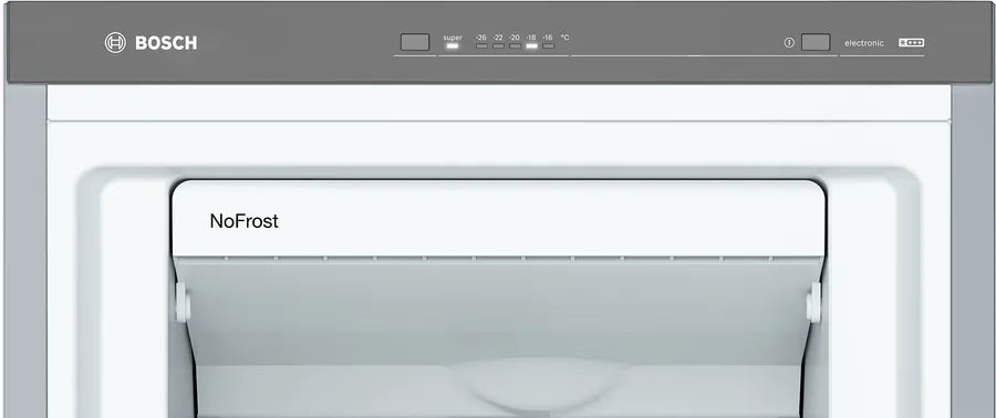 BOSCH Series 4 Digital Refrigerator, No Frost, 242 Liter, Stainless Steel - GSN36VL30U