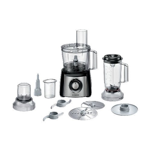 BOSCH Food Processor 900 Watt, Black and Silver - MCM3PM386