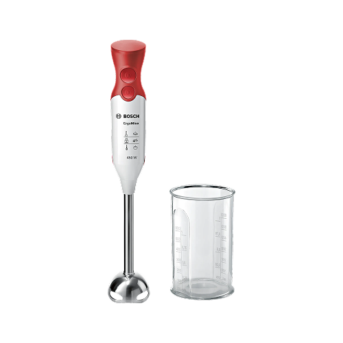 BOSCH Argo Mix Hand Blender, 450 Watt, White/Red - MSM64110