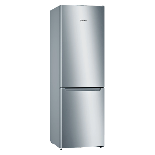 BOSCH Serie 2 No-Frost Freestanding Refrigerator, 302 Liters, Stainless Steel- KGN36NL30U