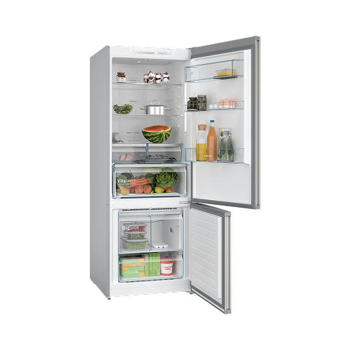 BOSCH Refrigerator No Frost 456 Liters Combi Inox - KGN55VI2E9