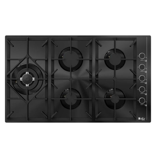 Purity Built-in Gas Hob 90 cm 6 Burners Black Glass – HPT905G