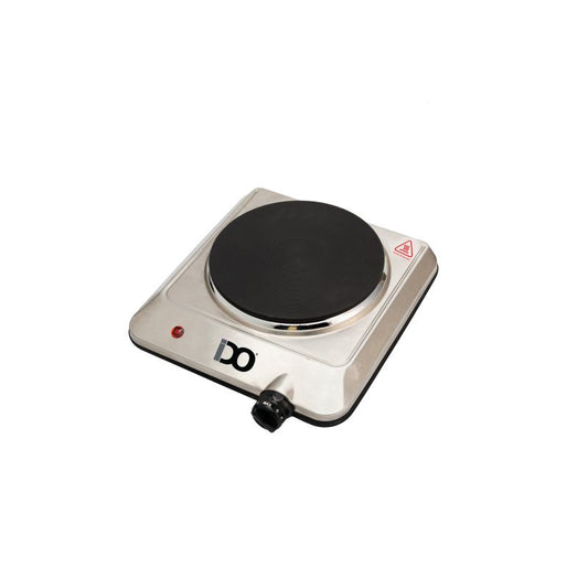 IDO Electric Single Hot Plate 1500 Watt Black and Silver - HP1E1500-SV