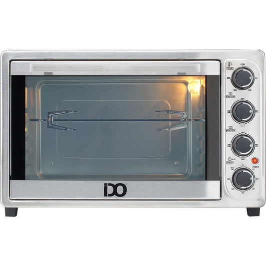 IDO Freestanding Electric Oven 50 Liters 2000 Watt  Black and Silver - TO50DG-SV