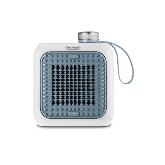 Delonghi Capsule Desk Electric Fan Heater, 360 Watts, Light Blue - HFX10B03-LB