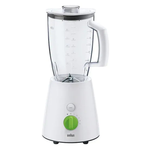 Braun Tribute Collection Blender, 800 Watt, White/Green - JB 3010 WH