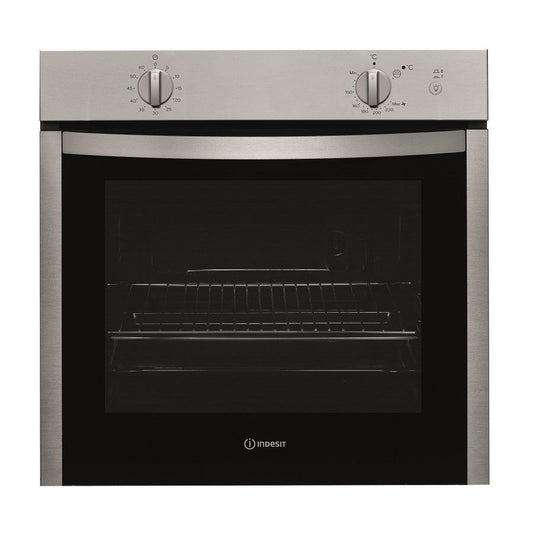 Indesit built-in gas oven, stainless steel, 60 cm - IGW324IX