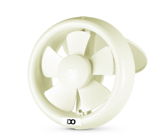 IDO Bathroom Ventilating Fan 20cm Circular Ivory White GVF20-OWH