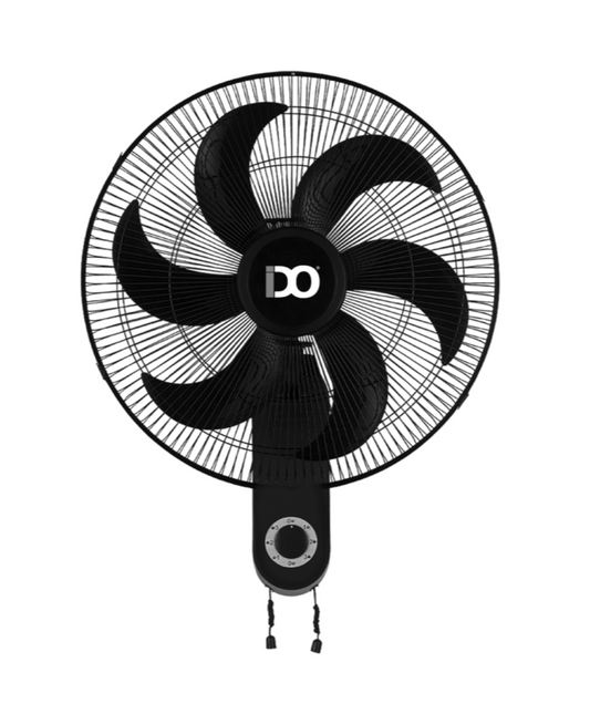 IDO 18 Inch Wall Fan 3 Speeds Black WF18-BK