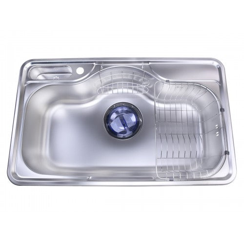 DJIS 850P Korean stainless steel kitchen sink, anti-rust and anti-blockage