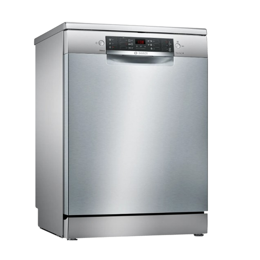BOSCH Series 4 Freestanding Dishwasher, 60 cm, 12 Persons, Silver - SMS46JI01V