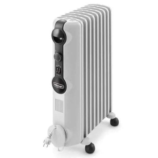 Delonghi Oil Heater, 9 Fins, 2000 Watt, White - TRRS 0920