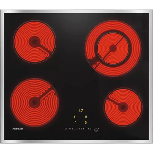 Miele Built-In Electric Hob 4 Burners 60 cm Ceramic Black KM 6520 FR