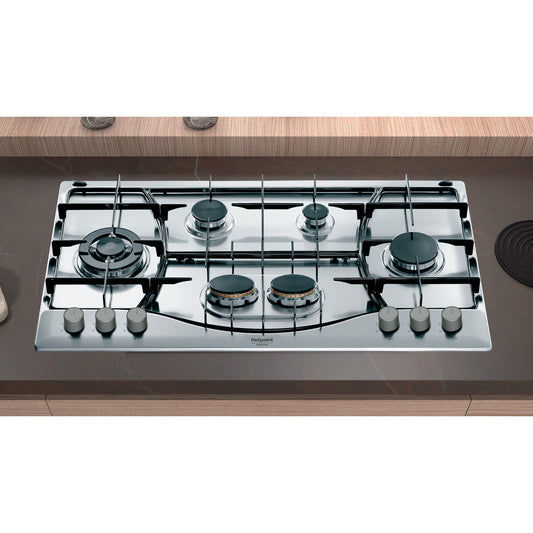 Ariston 90 cm built-in gas hob, 6 burners - 88 liter gas oven - 90 cm cooker hood - silver -962  
         
PHN 962 TS/IX/A