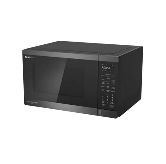 SHARP Microwave Inverter Grill 34 Liter 1100 Watt 23 Menus Black R-340GRI-BS2