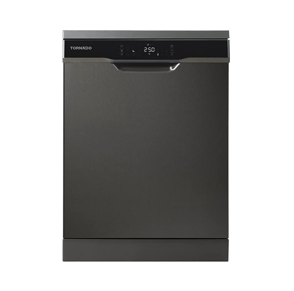 TORNADO Dishwasher 12 Person 60 cm Digital 8 Programs Dark Inox TDV-FN128CDX