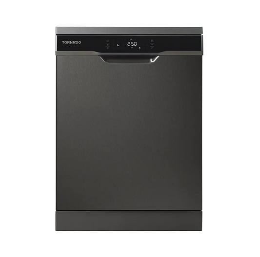 TORNADO Dishwasher 12 Person 60 cm Digital 8 Programs Dark Inox TDV-FN128CDX