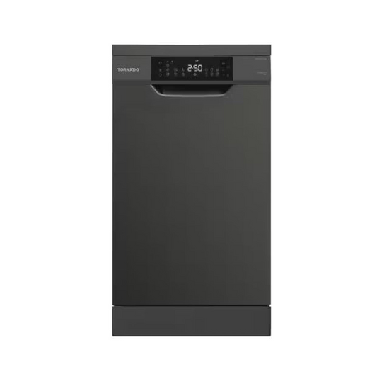 TORNADO Dishwasher 10 Person 45 cm Digital 7 Programs Black TDV-FN107CBK