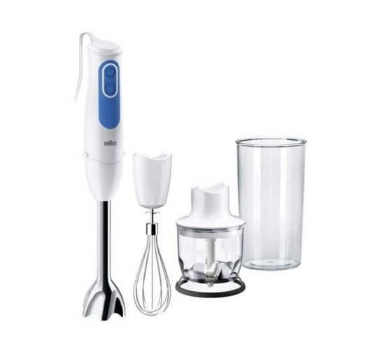 Braun MultiQuick 3 MQ3025 Hand Blender Spaghetti 700 Watt - White & Blue