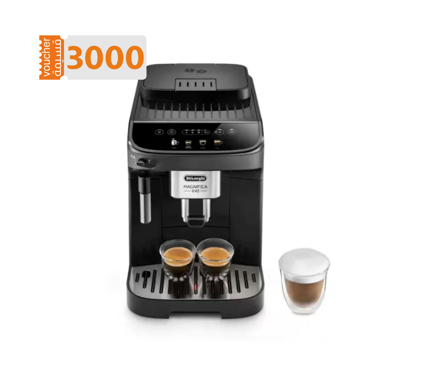 DELONGHI Magnifica Evo Espresso Machine, 1.8L Capacity, 1450W, Black – ECAM290.21.B