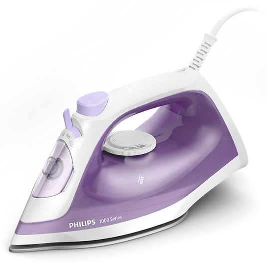 Philips Steam Iron 1000 Series - 1800W, 90g Steam Boost , Purple - DST1020/30