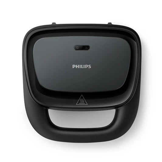 Philips Sandwich Maker - 750W, Nonstick Plates, On/Off Switch, Black - HD2330/90