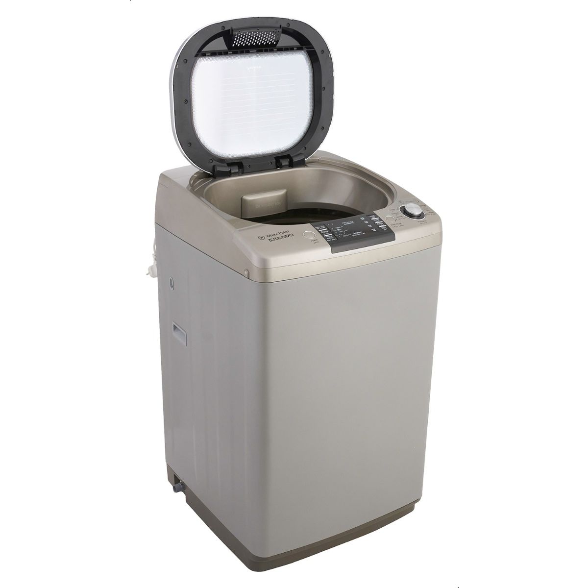 WHITE POINT Top Loading Washing Machine, 14 Kg, Silver - WPTL14DGSCM