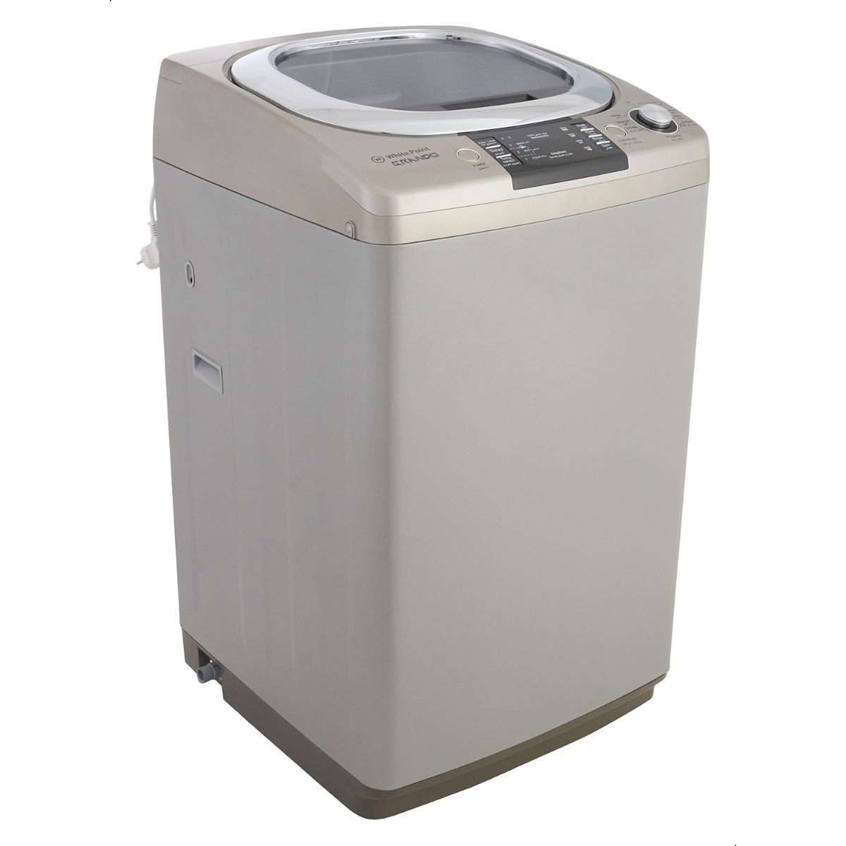 WHITE POINT Top Loading Washing Machine, 14 Kg, Silver - WPTL14DGSCM