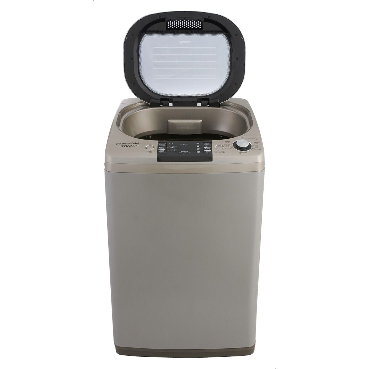 WHITE POINT Top Loading Washing Machine, 14 Kg, Silver - WPTL14DGSCM